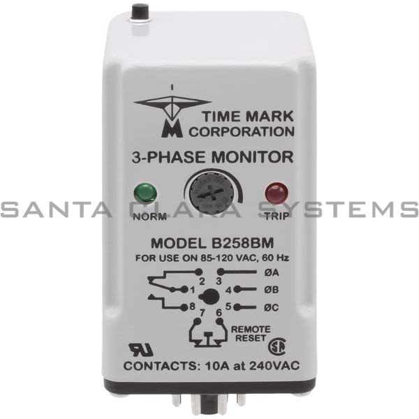 TimeMark B258BM-120VAC Voltage/Phase Monitor Product Image
