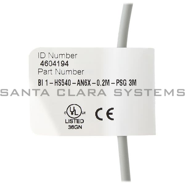 Turck BI1-HS540-AN6X-0.2M-PSG3M Proximity Sensor Product Image