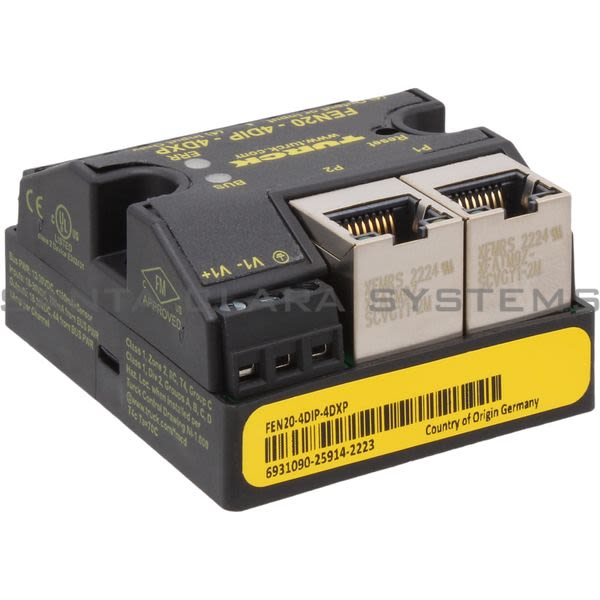Turck FEN20-4DIP-4DXP Compact IP20 Multiprotocol Ethernet I/O Station

 Product Image