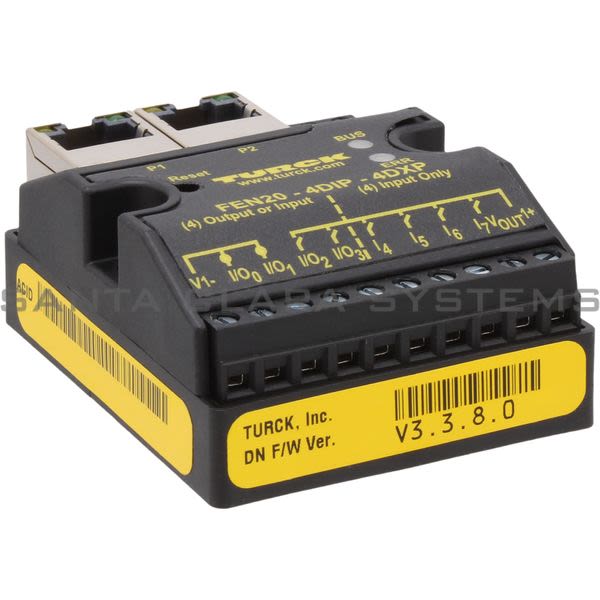 Turck FEN20-4DIP-4DXP Compact IP20 Multiprotocol Ethernet I/O Station

 Product Image