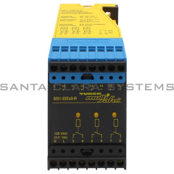 Turck MS1-33EX0-R Isolated Switching Amplifier Product Image