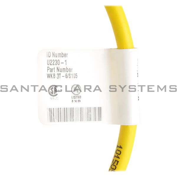 Turck WKB3T-6-S105 Cordset Product Image