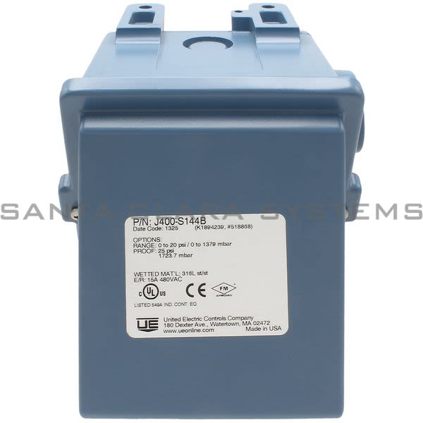 United Electric Controls J400-S144B Pressure Switch Product Image