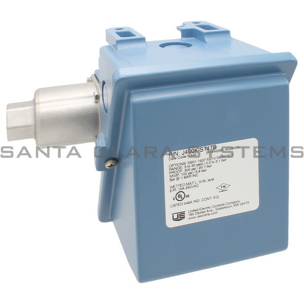 United Electric Controls J400K-S147B-M201-1537-M210-M900-QC1 Pressure Switch | J400K-S147B Product Image