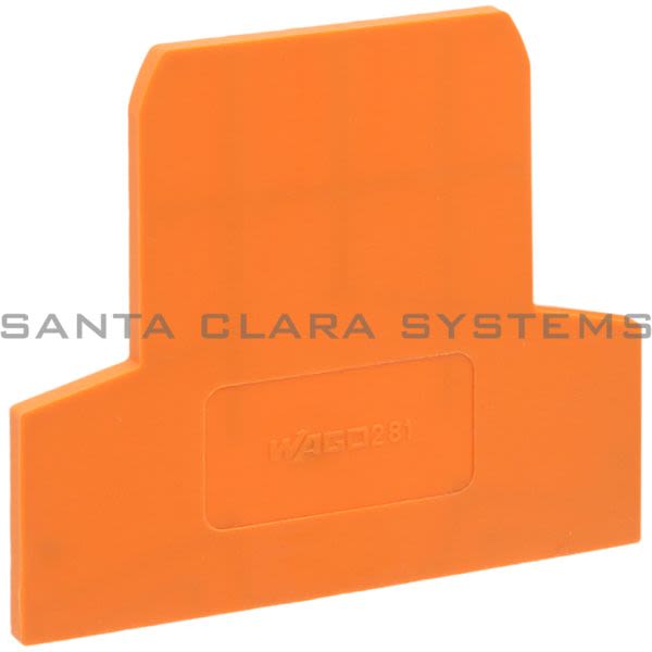 Wago 281-309  End Plate | Orange | 2810309 Product Image