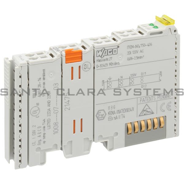 Wago 750-406 2-Channel Digital Input Module Product Image