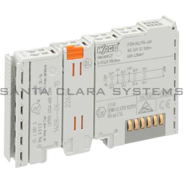 Wago 750-430 8-Channel Input Module Product Image
