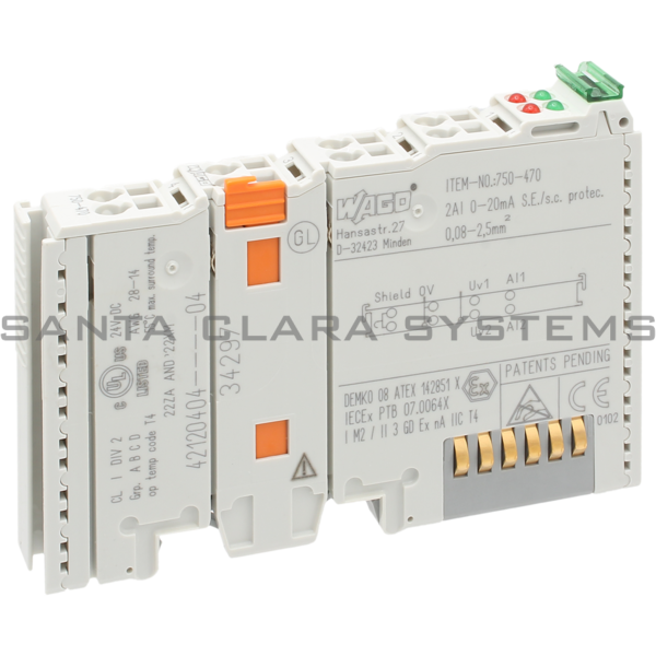 Wago 750-470 2-Channel Analog Input Module Product Image