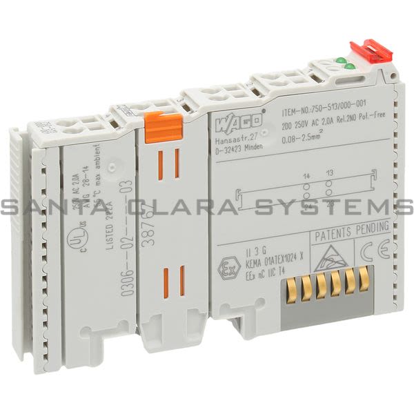 Wago 750-513/000-001  2-Channel Output Relay Product Image