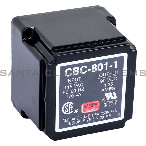 Warner Electric 6001-448-004 Plug-In Clutch/Brake Control | Cbc-801-1 Product Image