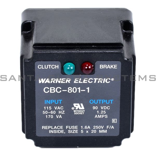 CBC8011 Warner Electric Clutch Break Control Relay Santa Clara Systems