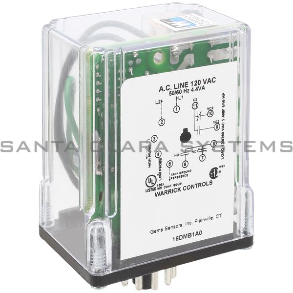 Warrick Controls 16DMB1A0 Control Relay | Series 16DM Controls Product Image