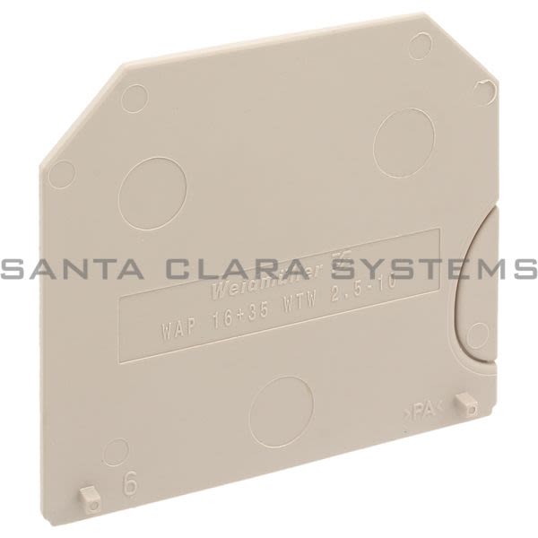 Weidmuller 1050100000 End Plate | WAP 16+35 WTW 2.5-10 Product Image