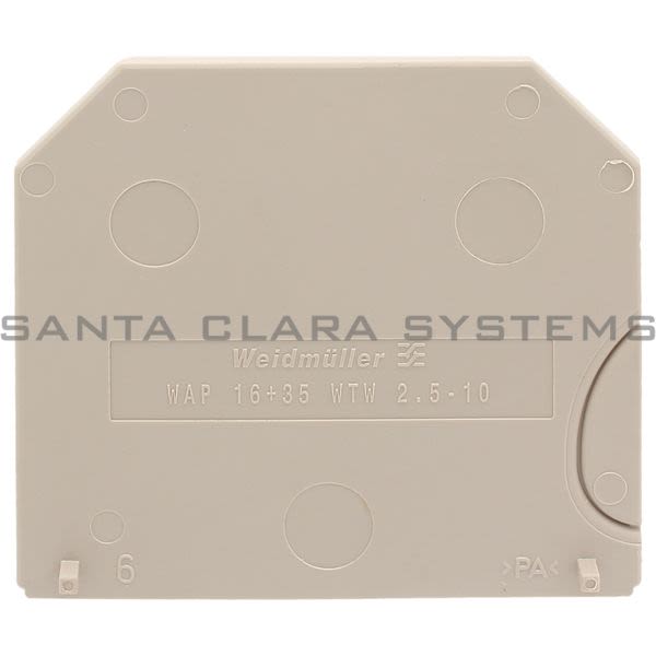 Weidmuller 1050100000 End Plate | WAP 16+35 WTW 2.5-10 Product Image