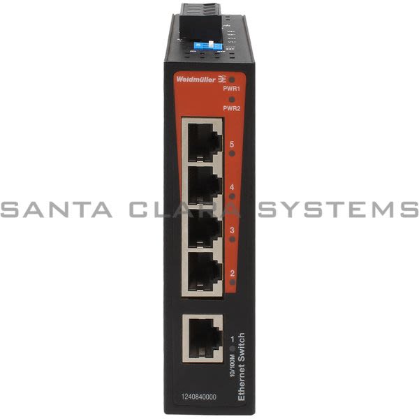 Weidmuller 1240840000 Network Switch |  IE-SW-BL05-5TX Product Image