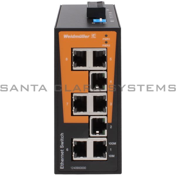 Weidmuller 1240900000 Network Switch | IE-SW-BL08-8TX Product Image