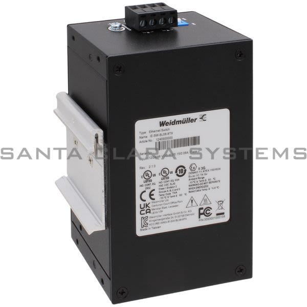 Weidmuller 1240900000 Network Switch | IE-SW-BL08-8TX Product Image