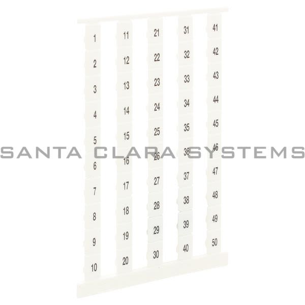 Weidmuller 1653350001 Terminal Marker | DEK 8 FS 1-50 TAMPOPR Product Image