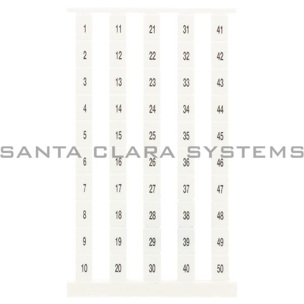 Weidmuller 1653350001 Terminal Marker | DEK 8 FS 1-50 TAMPOPR Product Image