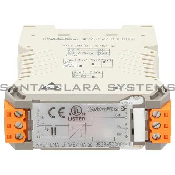 Weidmuller 8528650000  Current Monitor | WAS1 CMA LP 1/5/10A AC Product Image