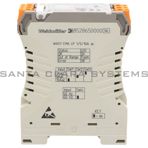Weidmuller 8528650000  Current Monitor | WAS1 CMA LP 1/5/10A AC Product Image