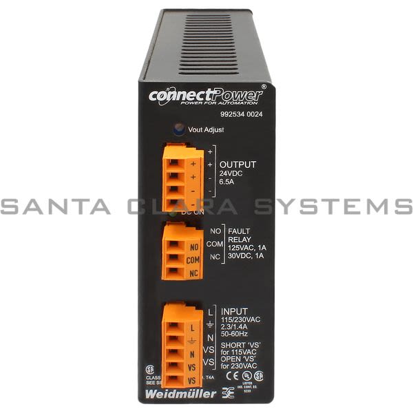 Weidmuller 9925340024 Power Supply | CP SNT 160W 24-28V 6.5A Product Image