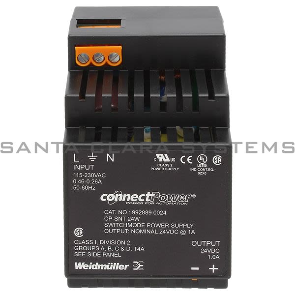Weidmuller 992889-0024 Switchmode Power Supply | CP SNT 24W 24V 1A Product Image