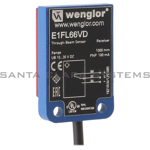 Wenglor E1FL66VD Through-Beam Sensor Product Image