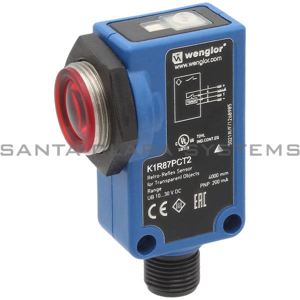 Wenglor K1R87PCT2 Retro-Reflex Sensor for Transparent Objects Product Image