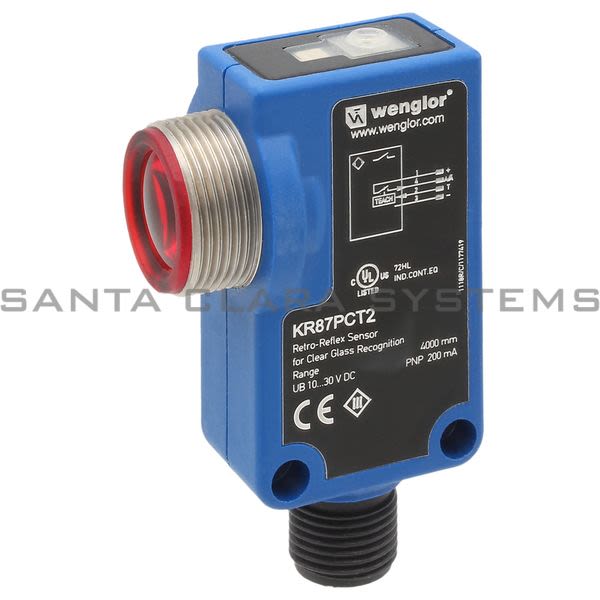Wenglor KR87PCT2 Retro-Reflex Sensor for Transparent Objects Product Image