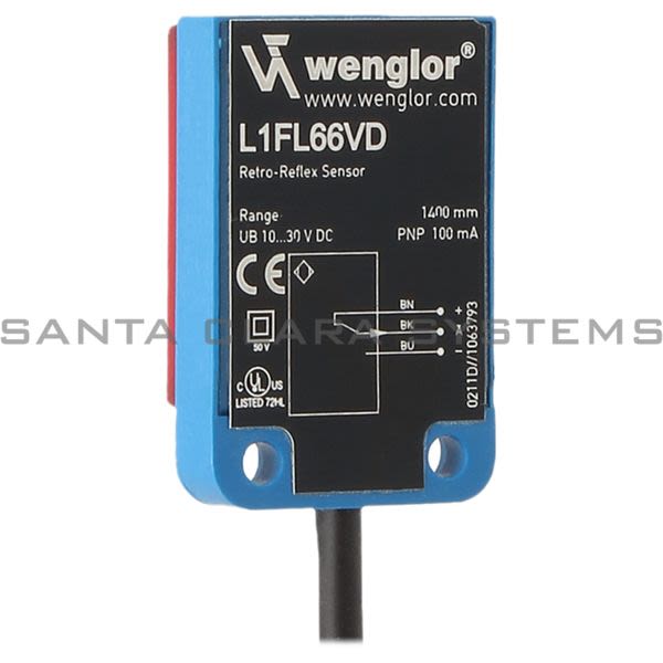 Wenglor L1FL66VD Retro-Reflex Sensor Product Image