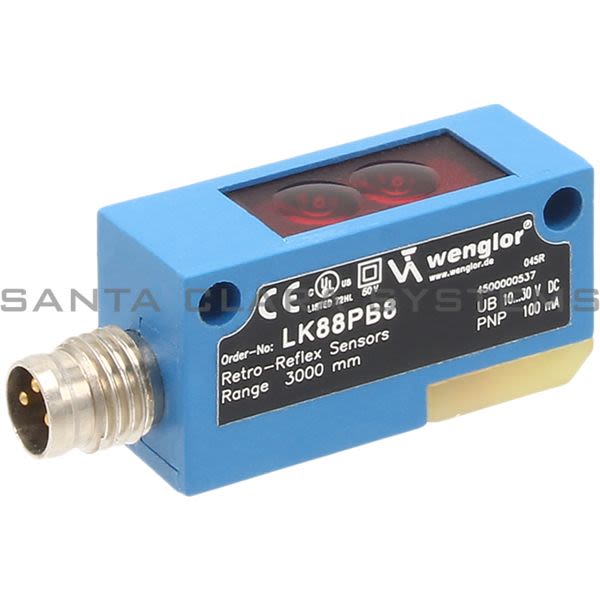 Wenglor LK88PB8 Photoelectric Retro-Reflective Sensor Product Image