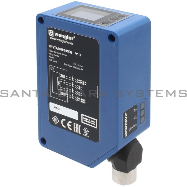 Wenglor OY2TA104P0150E Laser Distance Sensor Time of Flight Product Image