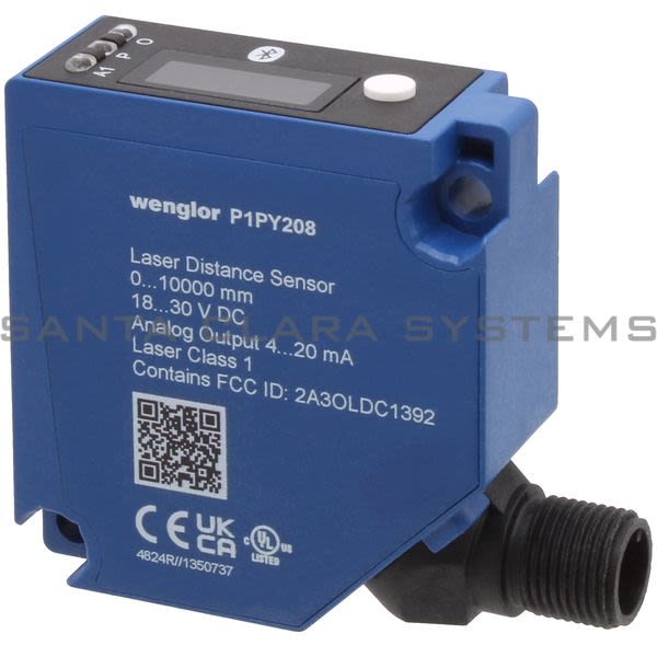 Wenglor P1PY208 Laser Distance Sensor Time of Flight Product Image