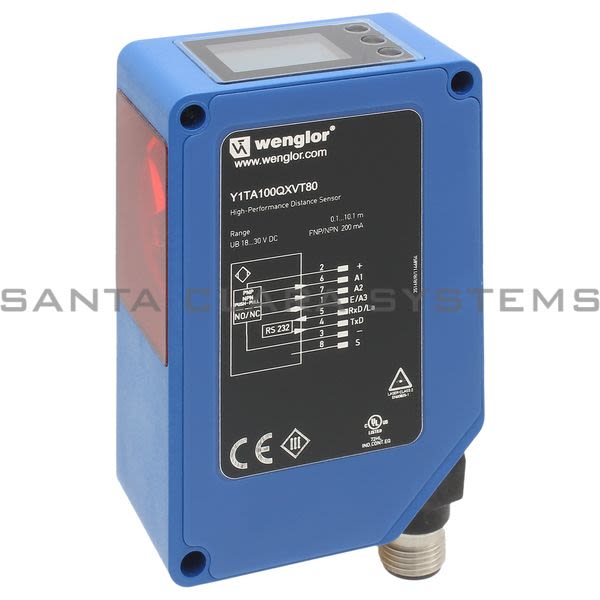 Wenglor Y1TA100QXVT80 Laser Distance Sensor Time of Flight Product Image