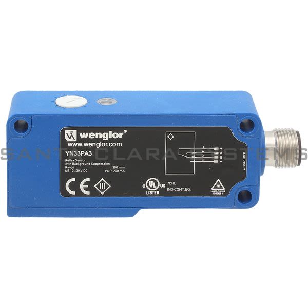 Wenglor YN33PA3 Reflex Sensor with Background Suppression Product Image