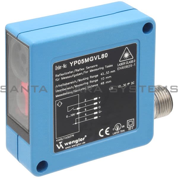 Wenglor YP05MGVL80 High-Performance Distance Sensor Product Image