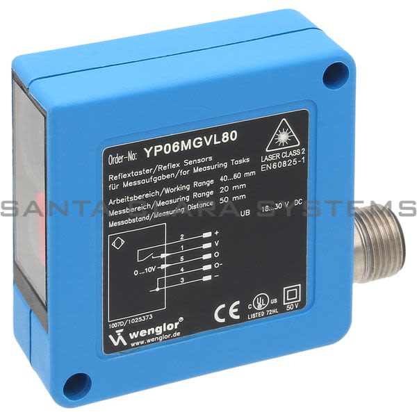 Wenglor YP06MGVL80 High-Performance Distance Sensor Product Image