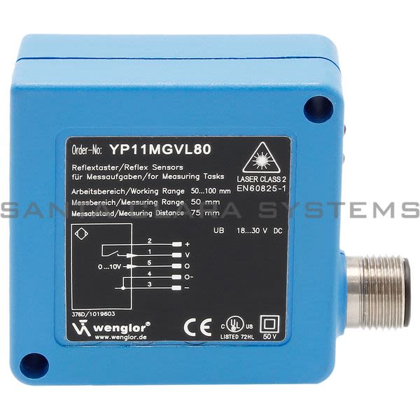 Wenglor YP11MGVL80 Laser Distance Sensor Triangulation Product Image