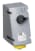 ABB 216MVS4WH Switched interlocked socket-outlet, vertical, Heavy Duty, 4h, 16A, IP67, 2P+E Product Image