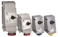 ABB 2125MVS4WH Switched interlocked socket-outlet, vertical, Heavy Duty, 4h, 125A, IP67, 2P+E Product Image