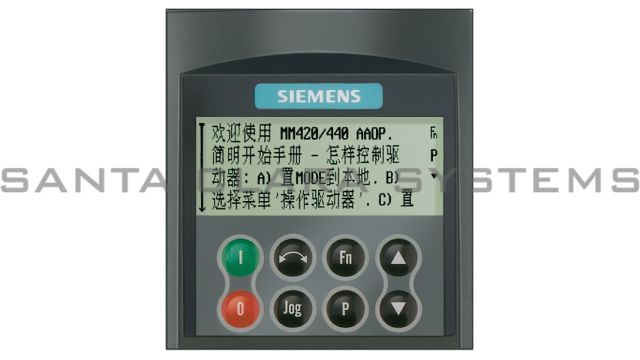 6se6400 0ap00 0ca0 Siemens Cyrillic Advanced Operator Panel Caop Micromaster 6se6400 0ap00 0ca0 Santa Clara Systems