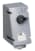 ABB 332MVS1WH Switched interlocked socket-outlet, vertical, Heavy Duty, 1h, 32A, IP67, 3P+E Product Image