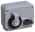 ABB 432MHS7W Switched interlocked socket-outlet, 7h, 32A, IP67, 3P+N+E Product Image