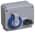 ABB 432MHS9W Switched interlocked socket-outlet, 9h, 32A, IP67, 3P+N+E Product Image