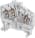 ABB D2.5/5.I.N.3L D2.5/5.I.N.3L Spring Terminal Blocks - Feed-through with 3 connections - Blue Product Image