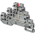 ABB D2.5/6.DAL D2.5/6.DAL Screw Clamp Terminal Blocks - Triple deck - Grey Product Image