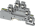 ABB D2.5/6.DPAL1 D2.5/6.DPAL1 Screw Clamp Terminal Blocks - Triple deck - Grey, Green/Yellow Product Image