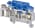 ABB D4/8.SNNT2.I.ADO2 D4/8.SNNT2.I.ADO2 IDC Terminal Blocks - Disconnect with lever - with test socket - ADO - screw clamp - Grey, Blue Product Image
