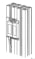 ABB JSM-D4J JSM D4J Securing fitting for Adam/Eva. Folding partitions. Product Image